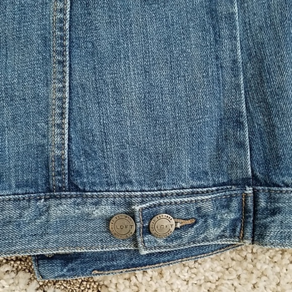 LOFT Super Cute Pleated Denim Jacket - Picture 5 of 5